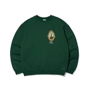 [국내 매장품] 크리틱 CRITIC Skyscraper Badge Sweatshirt Green 98034