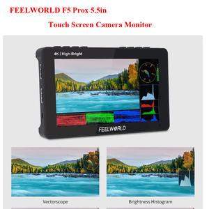 FEELWORLD F5 PROX 고휘도 카메라 필드 모니터 5.5 인치 터치 스크린 1600nit 1920x1080 10001 방송 모니터