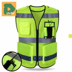 안전조끼 형광 야광 교통 인식 통풍 야간 여름 주차 현장 작업 반사 메쉬 스마트 포켓 공사 안내 도로 경비