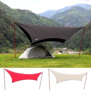[캠핑ABC]블랙코팅 헥사타프 스킨구성 캠핑 대형 그늘막 내수압 10000mm 5.5m x 4.4m