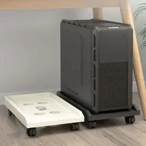 컴퓨터 본체받침대 데스크탑 선반 컴퓨터다이 PC선반/PC받침대/본체거치대/이동식받침대/본체스탠드