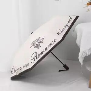 블랙앤화이트 여성 고급 자동 디자인 우산 양산겸용 양우산 우양산 경량 차단 차외선 여성 심플 3단