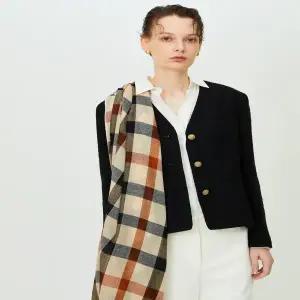 [닥스](센텀시티점)DCSC5F110W2[25FW][WOOL100%] 여성 브라운 하우스체크 울 라이트 머플러