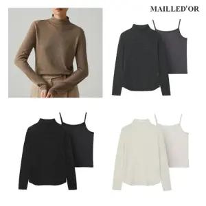 [홈쇼핑인기]마예도르 울메탈 시스루 풀오버+나시 SET