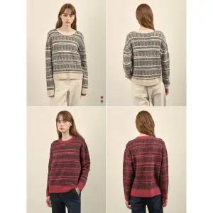갤러리아 올리비아로렌 패턴 자가드 풀오버 니트 VVCBL4WA181