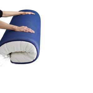 접이식 매트리스 흰색 6cm] 휴대 침대 물결 쿠션매트 6cm 바닥 90x200cm