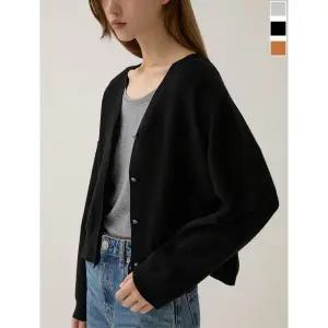 [리스트](광주신세계) 모던 크롭 브이넥 포켓 가디건