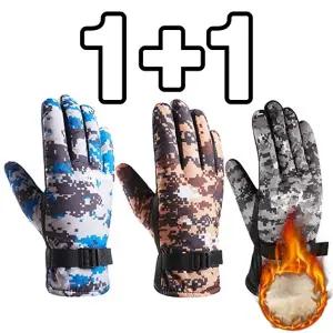 1+1 겨울 방한 방품 스포츠 야외 남자 기모 양털 장갑