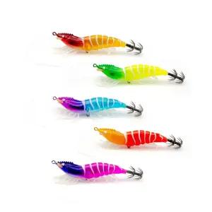 마리수 리얼새우에기 5종 세트 쭈꾸미 갑오징어 야광 수평 새우에기 10cm