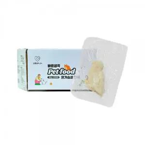 바른생각 닭가슴살 22gx100개 무전분 통살 고양이간식