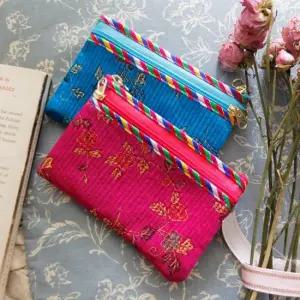 3포켓 비단 누빔 동전지갑 5colors) 예쁜동전지갑 귀여운동전지갑 비단동전지갑 한국풍동전지갑