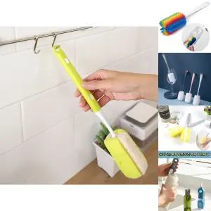 텀블러 젖병 보틀 세척 키친 스펀지 길이조절 브러쉬/수세미/컵세척솔/젓병솔/병솔/물통솔/컵솔/부드러운