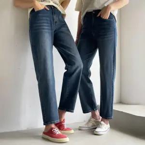 [핑크시슬리] 쫀득진 스판 히든밴딩 세미배기 데님