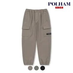 [폴햄키즈] 시그니처 공용 트리코트 본딩 테이퍼드핏 카고 조거 팬츠PKD4PP3023