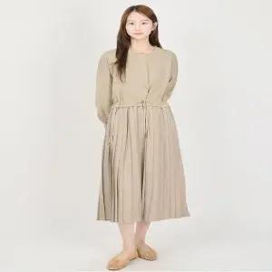 [코데즈컴바인] 니트배색 플리츠 원피스 (CKA-OP901W2)