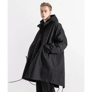 매스노운 MASSNOUN M-65 피쉬테일 코튼 야상 코트 MWZCT002-BK