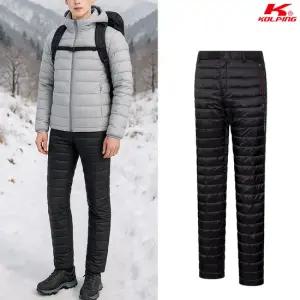 콜핑 남성 겨울 덕다운 보온 밴딩 패딩 등산 바지