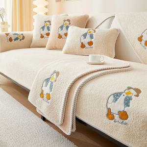 3.5인용 쇼파 커버 푹 두꺼운 미끄럼방지 소파 벨벳 타올