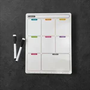 주간 계획표 자석 화이트 메모 보드 28x21  마카포함) 스케줄러 주간보드판 주간메모보드