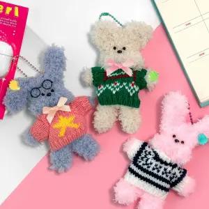 모루 인형 만들기 - 옷 꾸미기/미술/놀이/재료/철사/세트/색/아동/끈/키링/반짝이/DIY/고양이/교회/국산/쌍