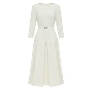 [미니멈](의정부점)보트넥 A라인 벨티드원피스 MYAGWO1070