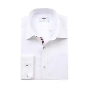 갤러리아 (긴소매 슬림핏) 시다마이 삼색 디테일 트윌 스판소재 솔리드셔츠