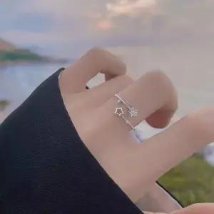 우주 별자리 심플 디자인 큐빅 사이즈 조절 코디 반지