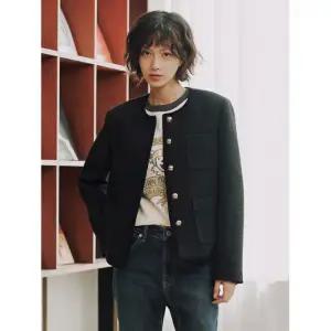 TOPTEN 탑텐 여성) 트위드 노카라 재킷 자켓_MSF4KG2502 MSF4KG2502 465048