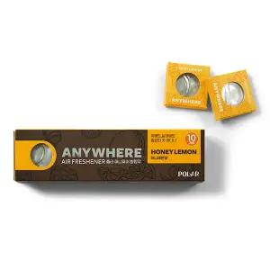 [소비기한 임박] 불스원 폴라 애니웨어 리필 방향제  허니레몬향 10입 , 1개