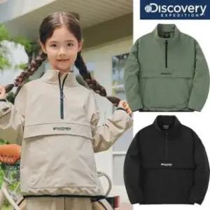 [디스커버리키즈](김해점)정상가 99000원 키즈 우븐 트레이닝 하이넥 아노락DKTR34044