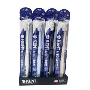 켄트메디 칫솔 콤팩트 스몰헤드 둥근사각형 초극세모 10개(색상랜덤)