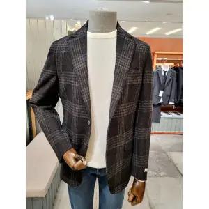갤러리아 23 F/W 본 울홉섹 글렌체크 카마치아패턴 블레이져 BN3FEA234
