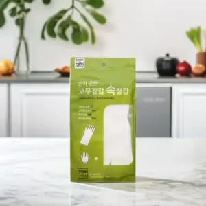 명진 손이편한 고무장갑 속장갑 습기예방 안에끼는장갑 이너 내피 습진방지 설거지 (10개)