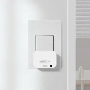 라맥스 IoT 스마트 미니 스위치 버튼 누워서불끄기 전등 조명 무선 IR리모컨기능 원격제어 앱연동