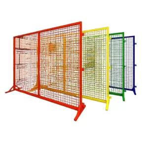 이동식 울타리 휀스 철제 창고 안전 메쉬 대문 펜스 자바라 철조망