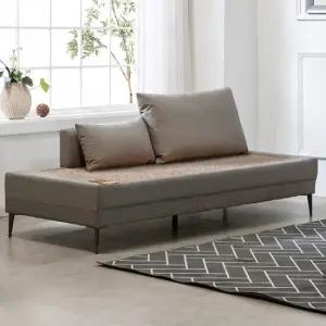 [GS비밀]현대의료기 바이만PU 실버그레이 카우치 홍맥반석 돌쇼파