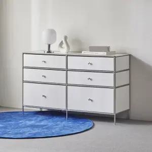 휴먼앤퍼니처 미드센츄리 모듈 1200 3단 와이드 서랍장 NHA019