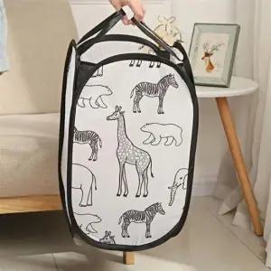 접이식 메쉬 수납 바구니 다용도 빨래망 여행용 숙소 간이 옷정리 보관망 사각 옷장 인형