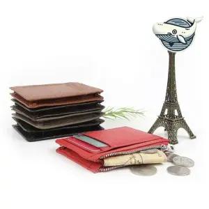 세련된 다용도 가죽 카드 지갑 여권 수납 간편 직장인보조지갑 기념 여자20지갑 명함보관함