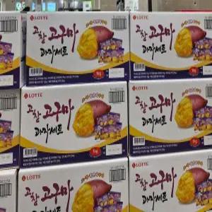 롯데 고창 꿀고구마 과자세트 마가렛트176g+영양갱300g+말랑카우158g+카스타드210g+빈츠204g 대용량 1048g