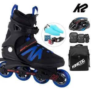 [케이투스케이트]성인 인라인스케이트 K2 키네틱 80 프로 M 블루 성인용 인라인+가방+보호대+헬멧 신발...