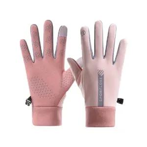 여성용핑크 등산용장갑 발열 방수 터치장갑 기모
