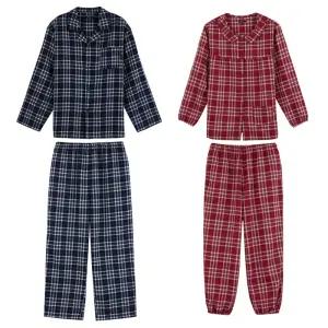 보디가드 부드러운 피치기모 남성 여성 선염 파자마세트 잠옷