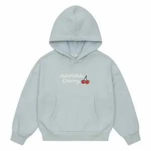 [보리보리/소이]여아 기모 체리 후드 티셔츠 21W1459_MT