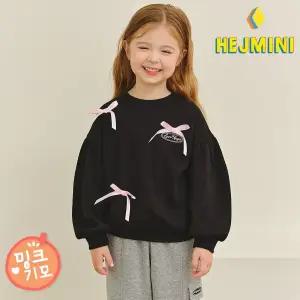 [헤이미니] 러브엔젤리본밍크기모티셔츠