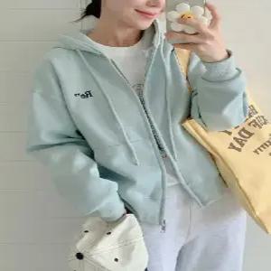 리플레시 자수 후드 집업 (2color)