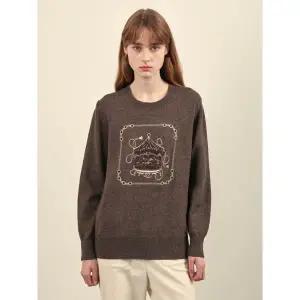 갤러리아 올리비아로렌 라운드 자수 풀오버 니트 VOCBL4W9411