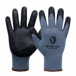 현장 작업자 겨울 기모 엠보싱 손바닥 코팅 장갑 3개 작업 용 방한 방수 내열 팔목 보온