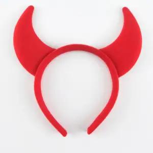 거리응원 귀여운 빨간색 악마뿔 머리띠 유치원 어린이학원 파티