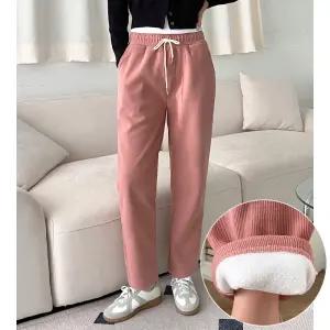 [남녀공용] 틴 코듀로이 양털 테이퍼드 팬츠 5color / 골덴 기모 융털 겨울 바지